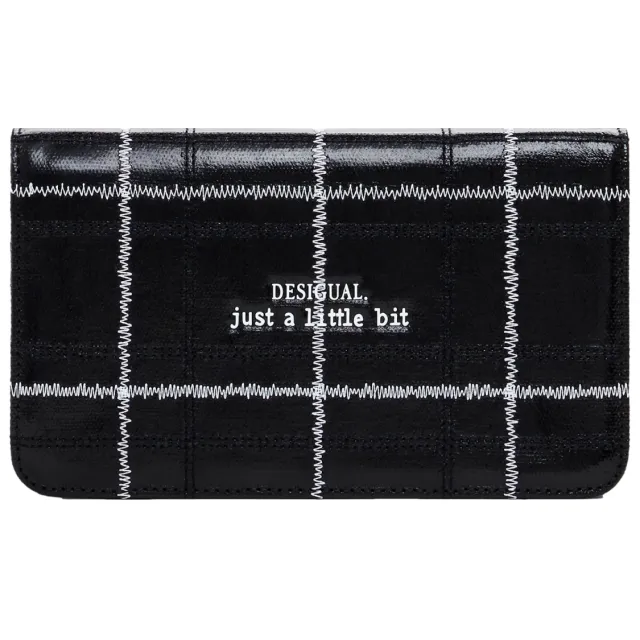 Desigual Tiny Zip Clutch portemonnee zwart Black