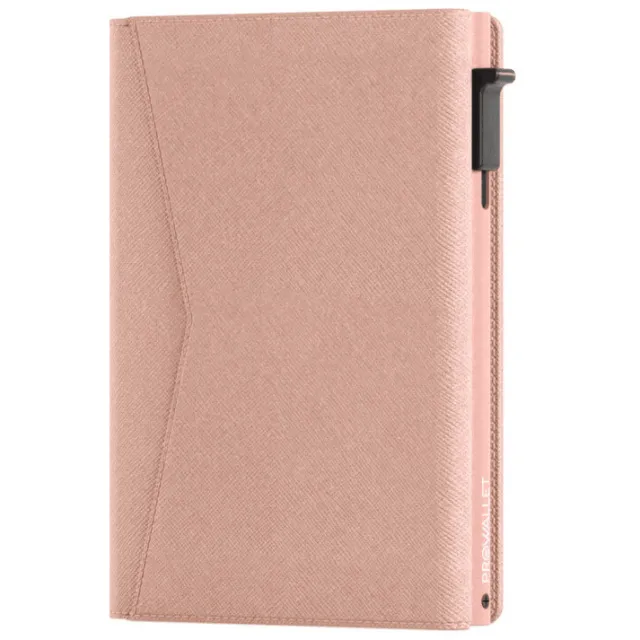 Prowallet Portemonnee Prowallet Pasjeshouder Classic Saffia Zalmroze