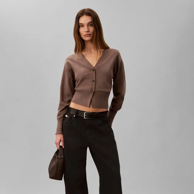 Calvin Klein schoudertas donkerbruin, foto 2