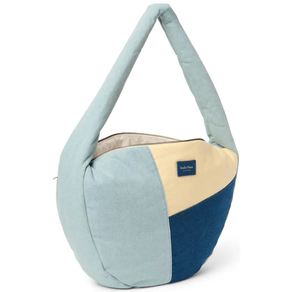 Studio Noos denim crossbody tas Patchwork blauw, foto 3