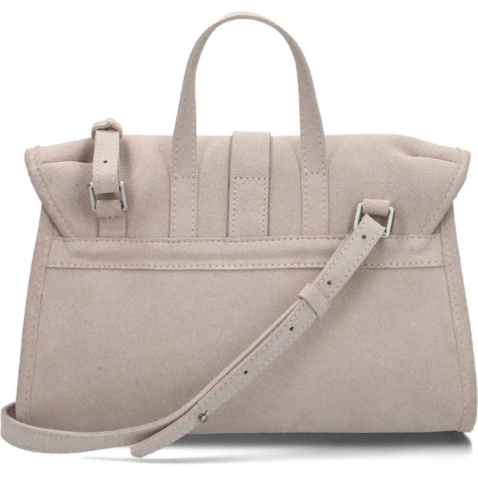 Shabbies Amsterdam PLEUN Crossbody waxed suede Taupe, foto 4