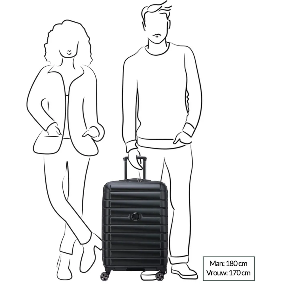 Delsey Shadow 5.0 trolley zwart 66 cm, foto 3