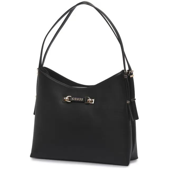 Guess Lefia grote hobo schoudertas zwart