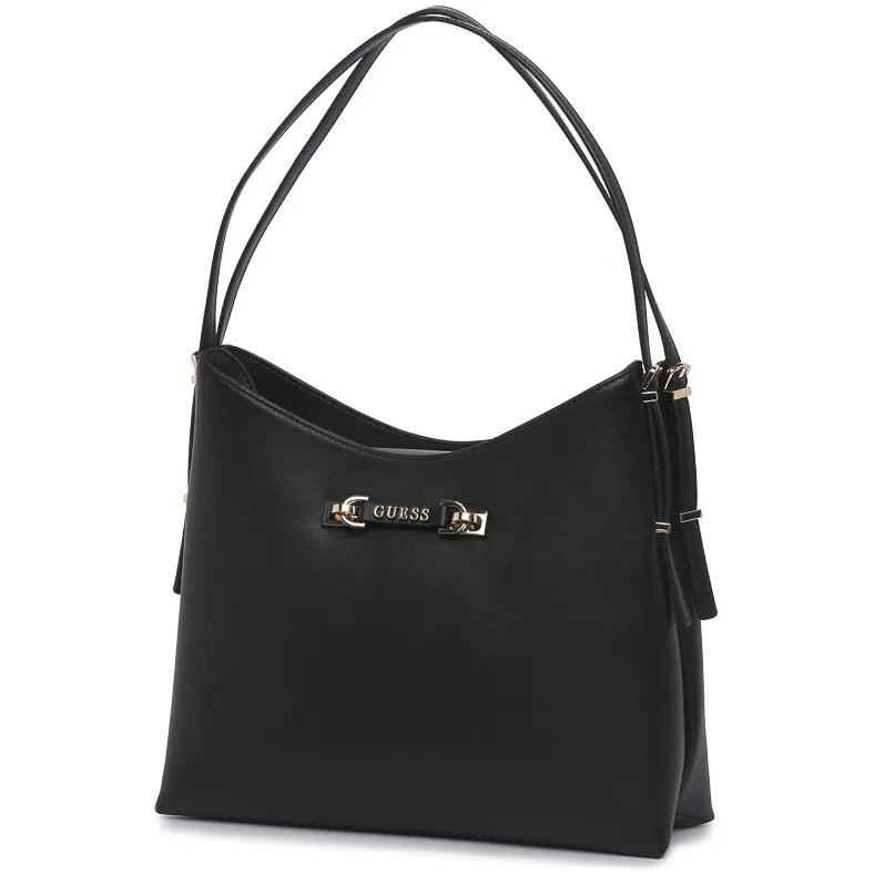 Guess Lefia grote hobo schoudertas zwart, foto 3