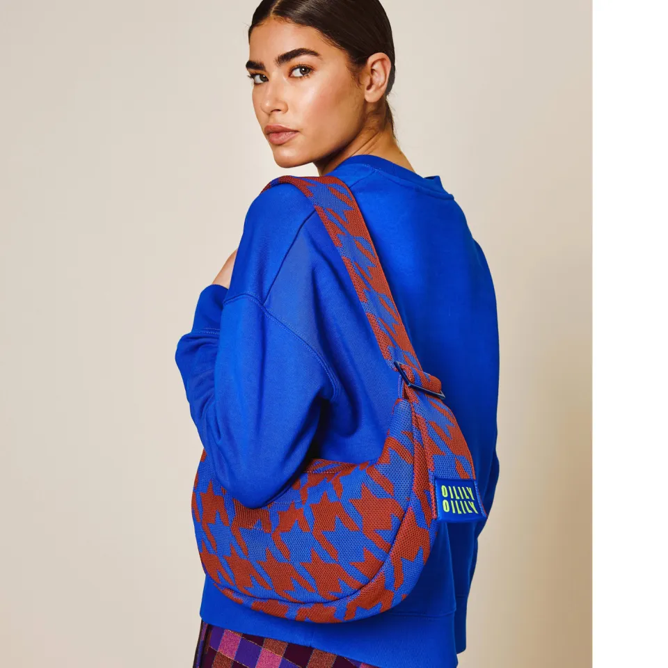 Oilily Solenne crossbody tas blauw bruin, foto 5
