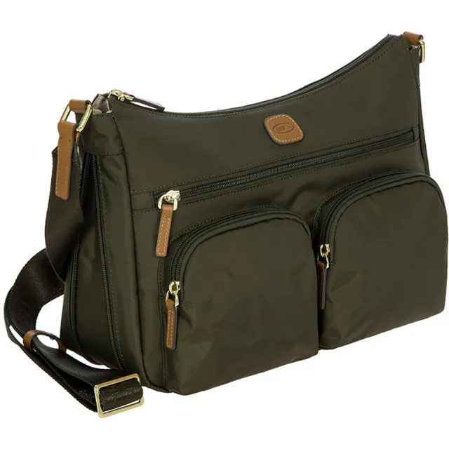 Brics XCollection Medium Schoudertas Dames - Polyamide - Groen