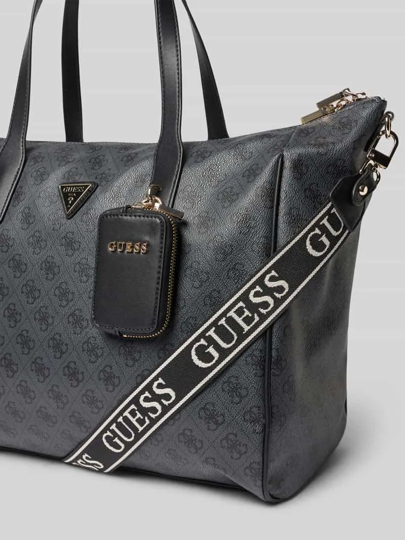 Guess Latona schoudertas Coal Logo donkergrijs, foto 5