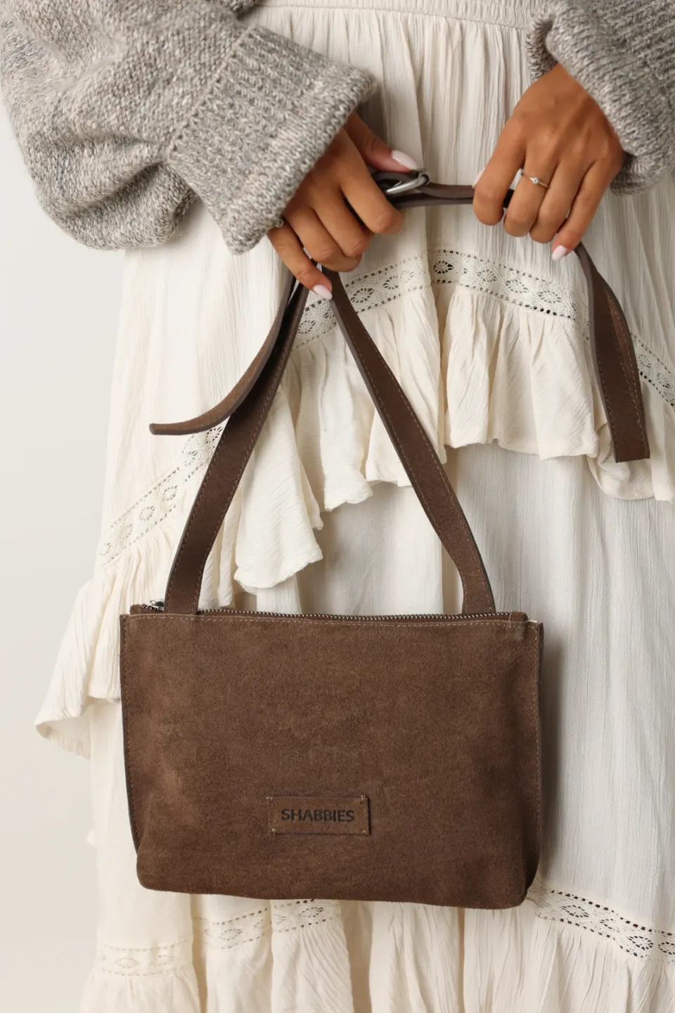 Shabbies Amsterdam Festival Big crossbody tas taupe, foto 5