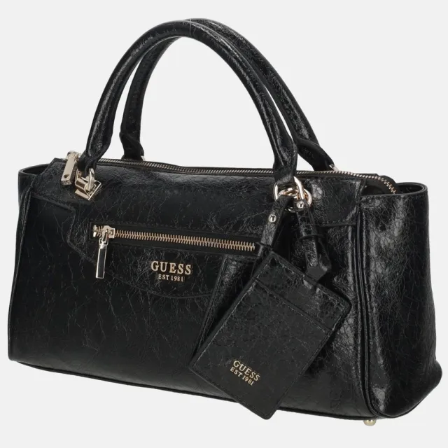 Guess handtas schoudertas Antonia Satchel Black zwart, foto 2