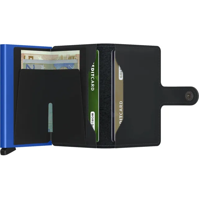 Secrid Miniwallet matte black & blue, foto 2