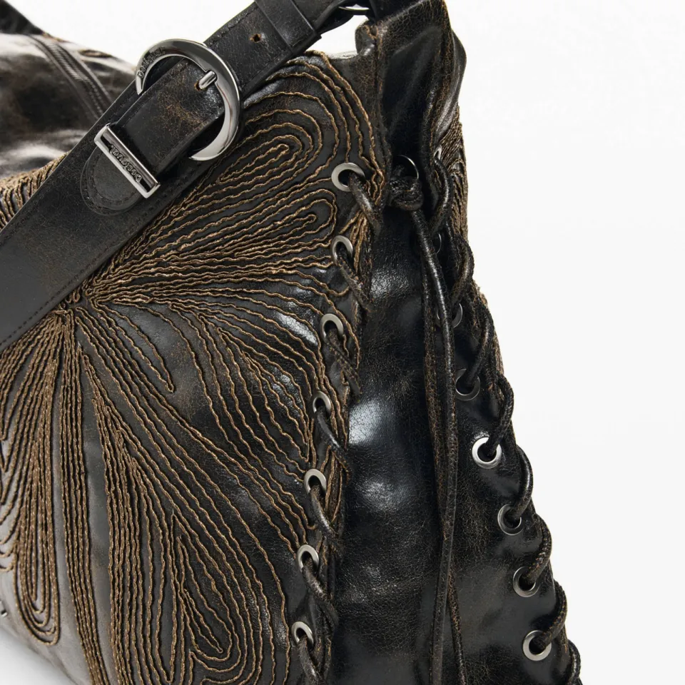 Desigual Mistral Leiria schoudertas donkerbruin bruin, foto 6