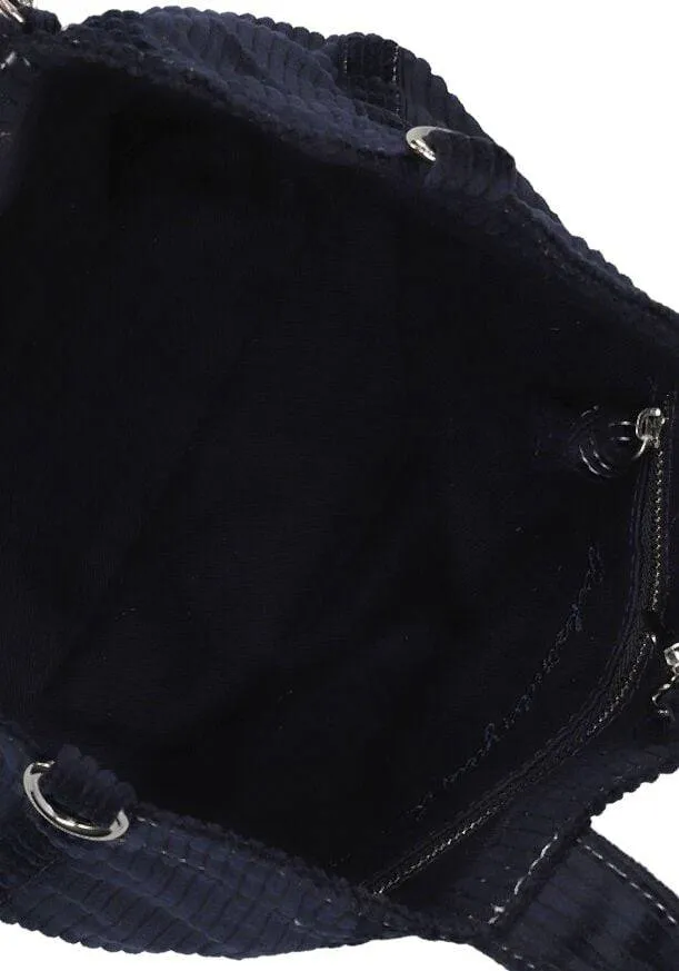BECKSÖNDERGAARD Handtassen Corduroy Gene Bag Donkerblauw - One size, foto 4