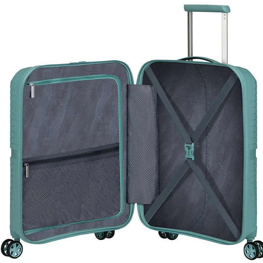 American Tourister Airconic spinner handbagagekoffer turquoise, foto 2