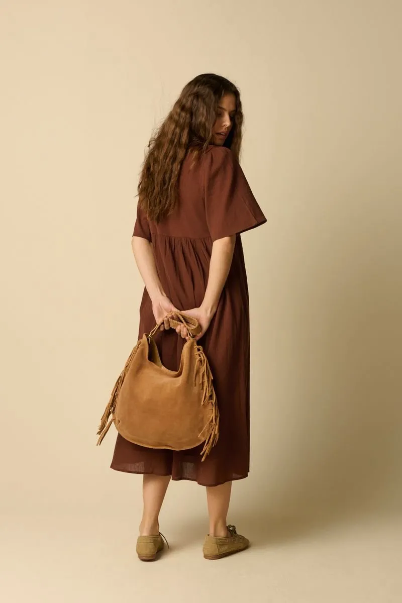 Sissy-Boy suède shopper bruin, foto 2
