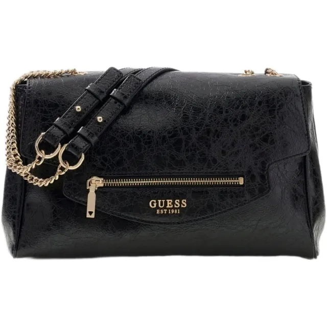Handtas Guess Antonia Cnvrtbl Xbody Flap zwart