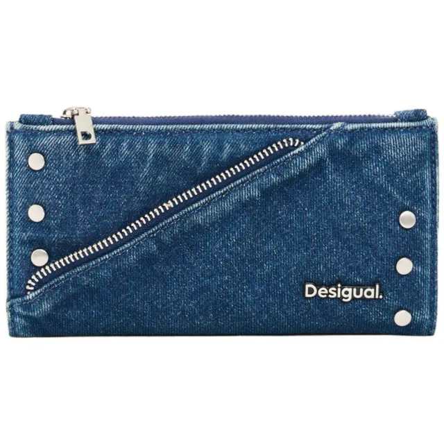 Desigual Mone Centella portemonnee denim blauw