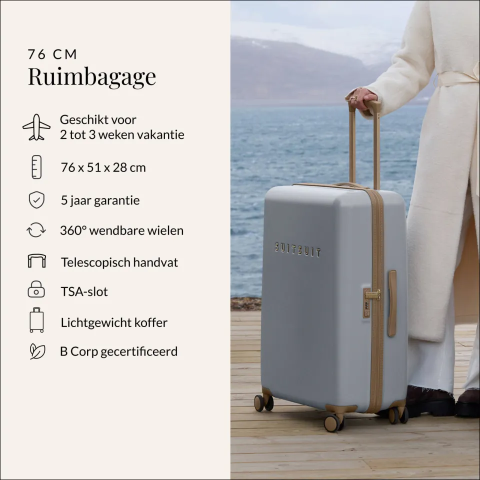SUITSUIT Fusion koffer 76 Frosted Grey, foto 2