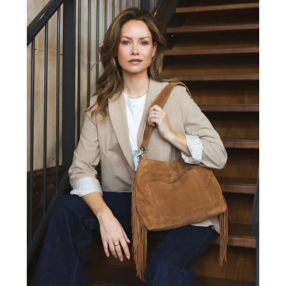 Chabo Bags Stormy Fringes schoudertas cognac, foto 3