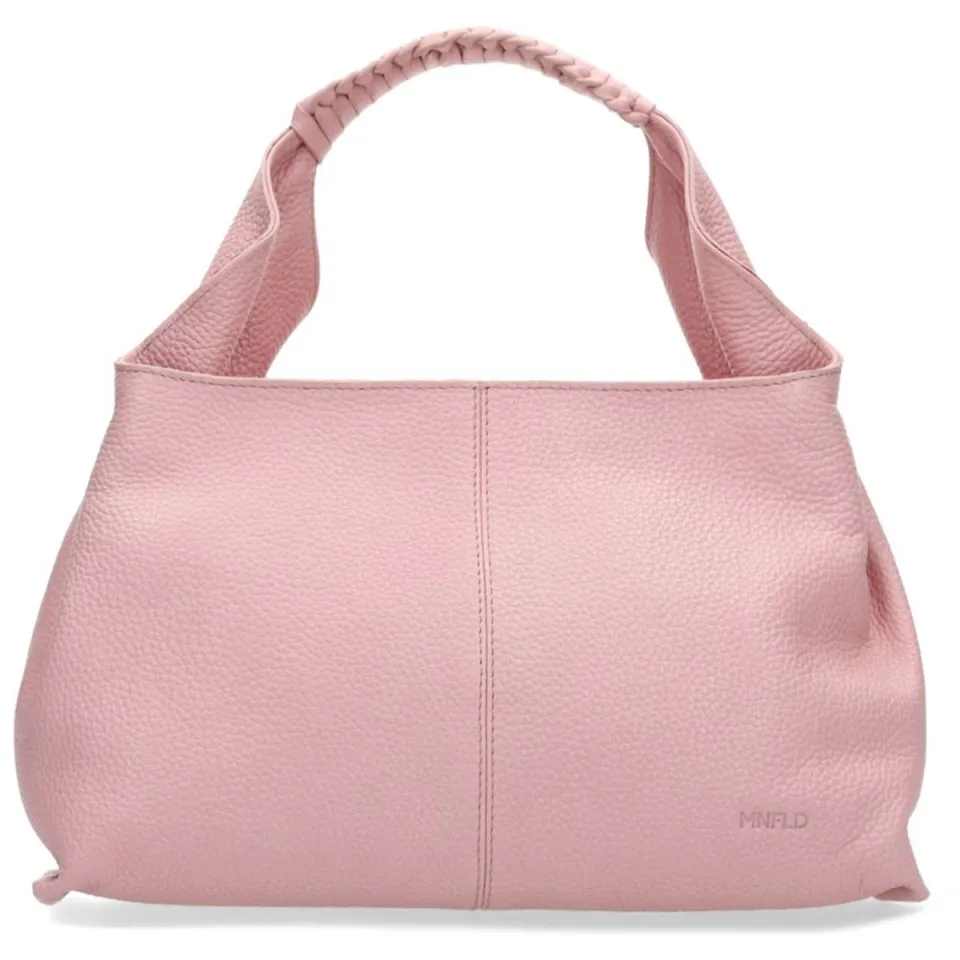 Manfield leren handtas roze, foto 2