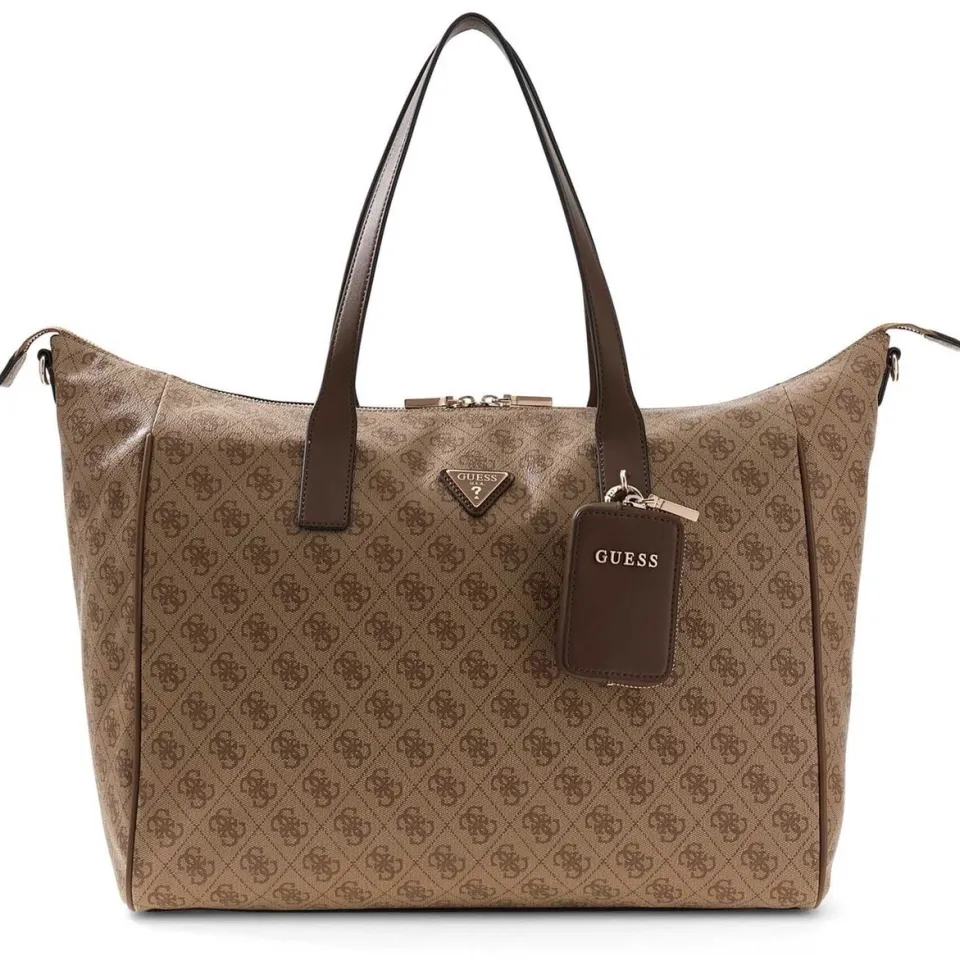 Guess Latona schoudertas latte logo