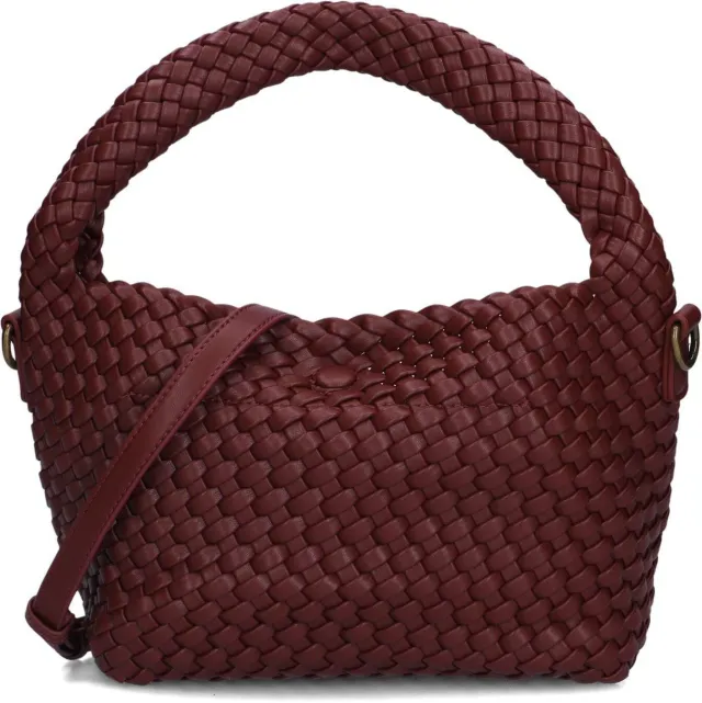HVISK Handtassen Twist Braided Soft Structure Bordeaux - One size