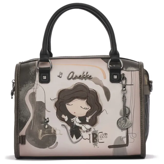 Anekke Orchestra Bowling Bag schoudertas veelkleurig Zwart