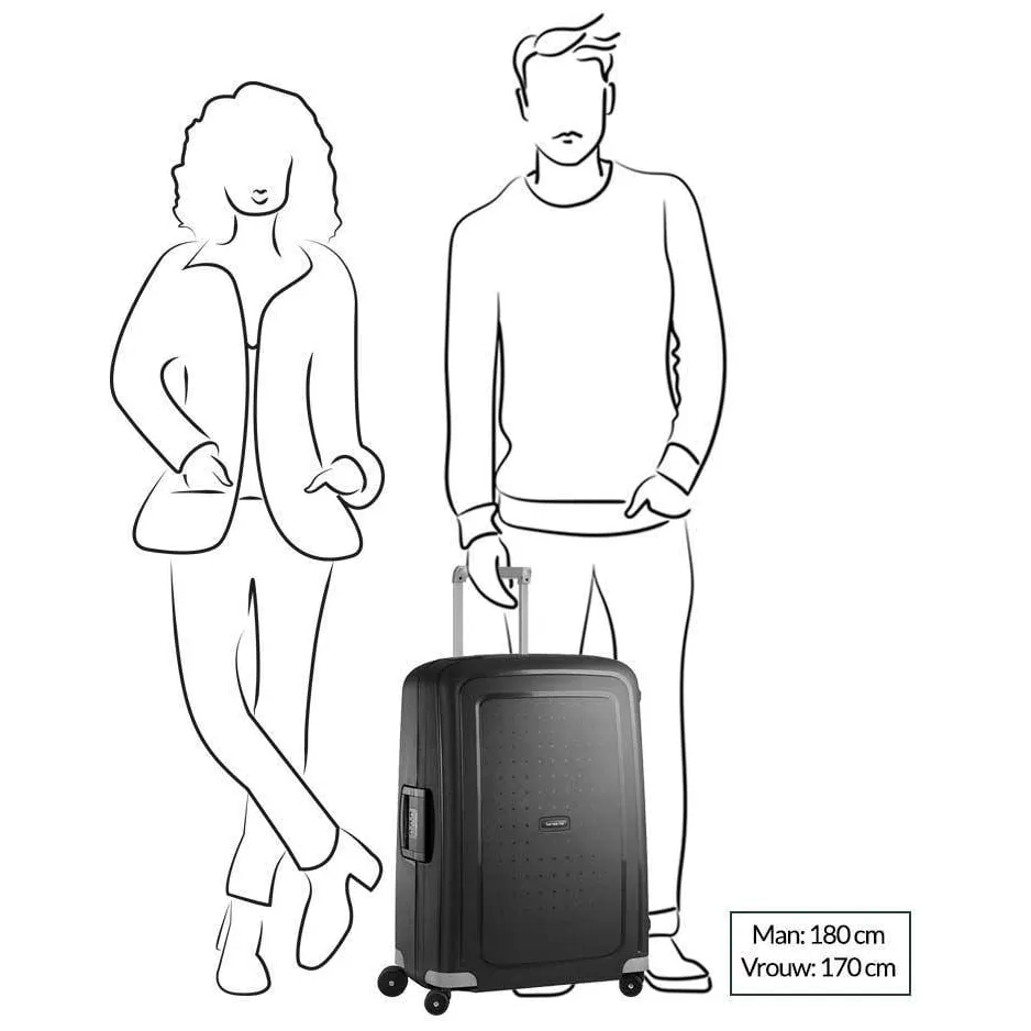 Samsonite S'Cure spinner 75 koffer blauw, foto 2