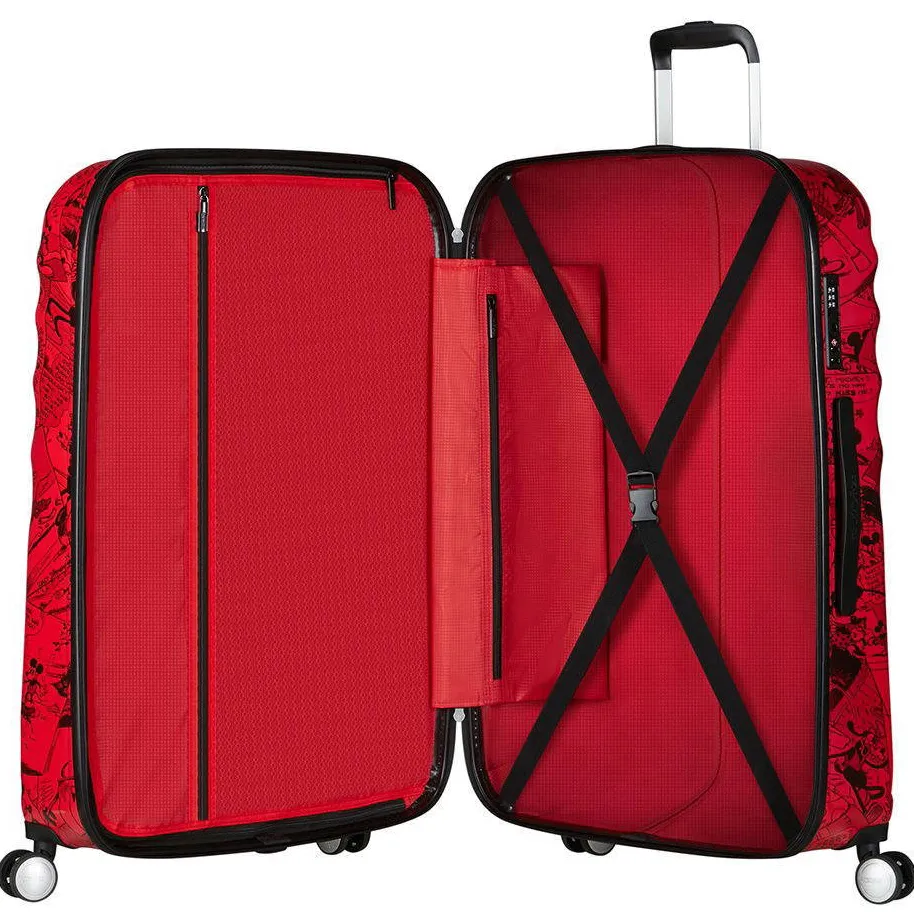 American Tourister Wavebreaker Disney trolley 77 cm rood, foto 3