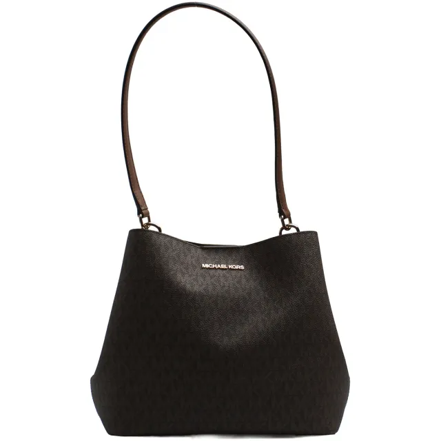 MICHAEL Michael Kors Pratt buckethandtas bruin