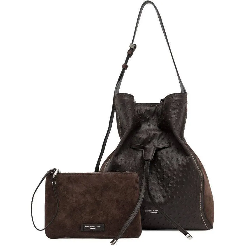 Gianni Chiarini Sienna Bs 12537 schoudertas bruin, foto 3