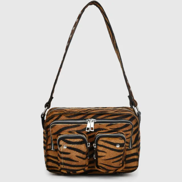 Nunoo Ellie Stripes Deluxe Donkerbruin Tas bruin, foto 2