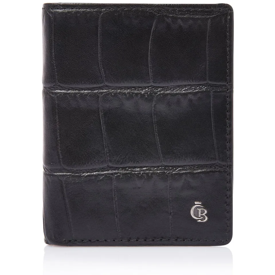 Castelijn & Beerens Croco mini wallet pasjeshouder zwart