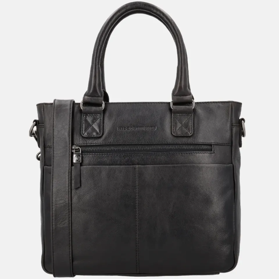 Hide & Stitches Porto Handtas - Crossbody Schoudertas - Leren Dames Tas - Zwart, foto 2