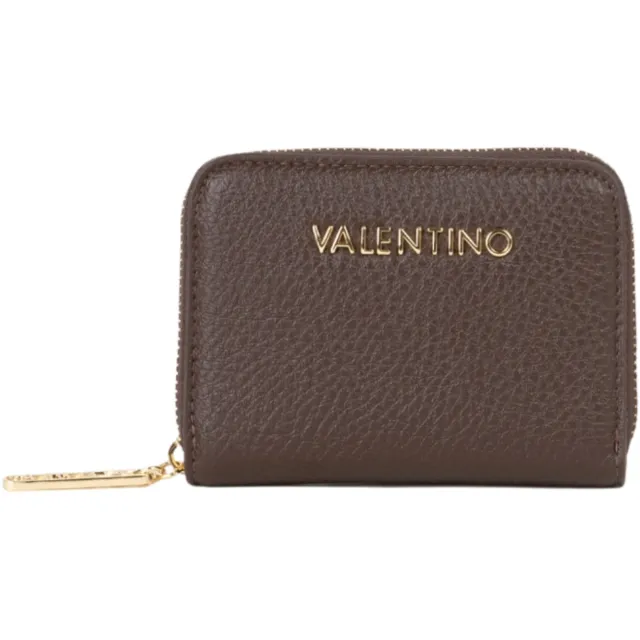 Valentino Bags Maury zip around portemonnee donkerbruin