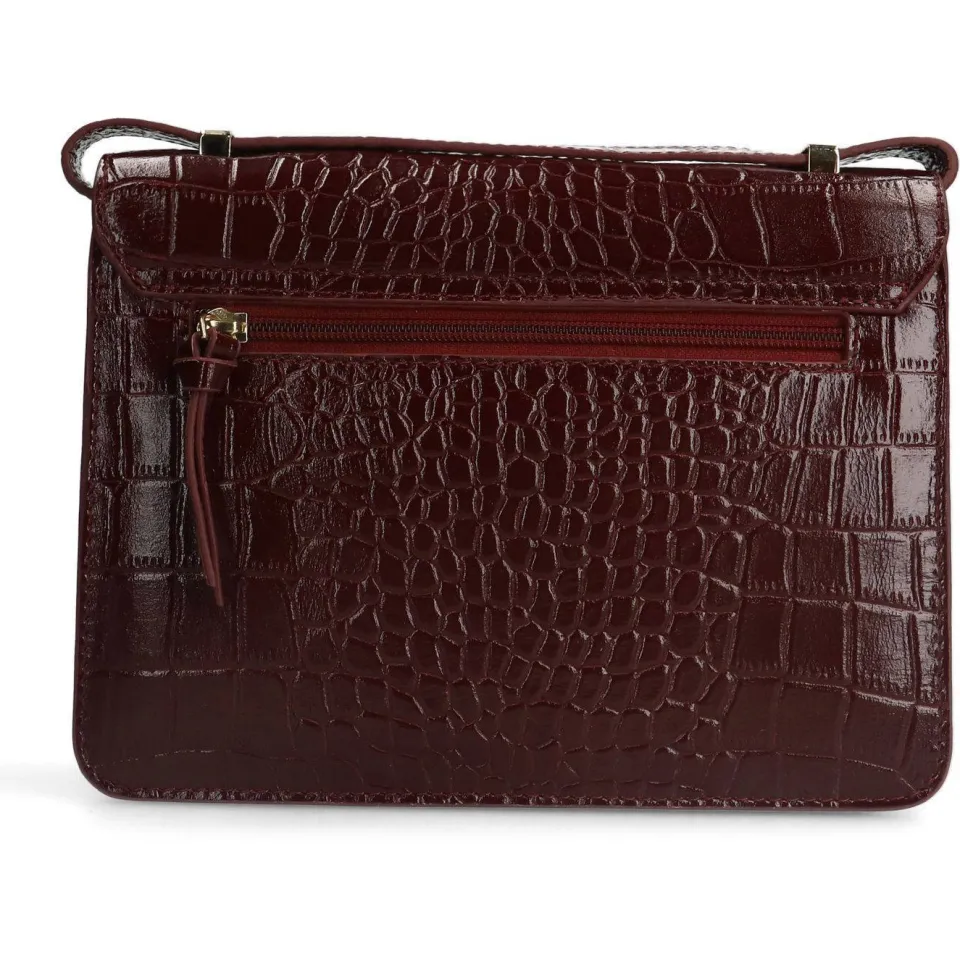 Manfield crossbody tas bordeaux, foto 3