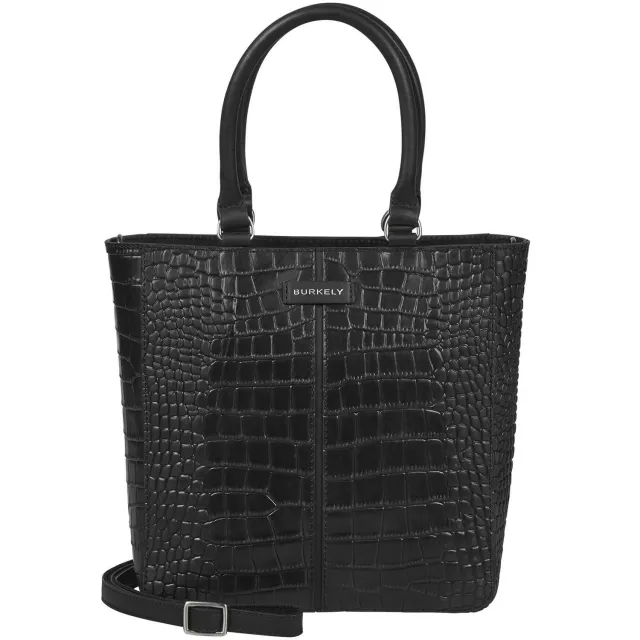 Burkely leren shopper Cool Colbie zwart