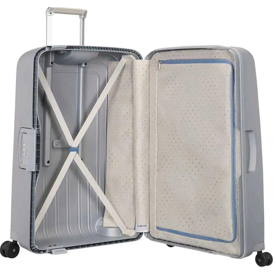 Samsonite S'Cure Spinner 69 koffer zilverkleurig, foto 3