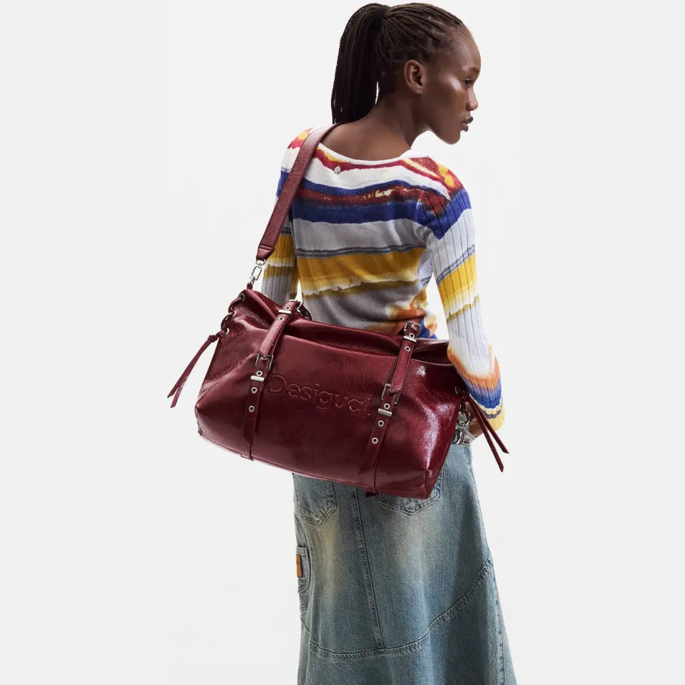 Desigual schoudertas donkerrood, foto 5