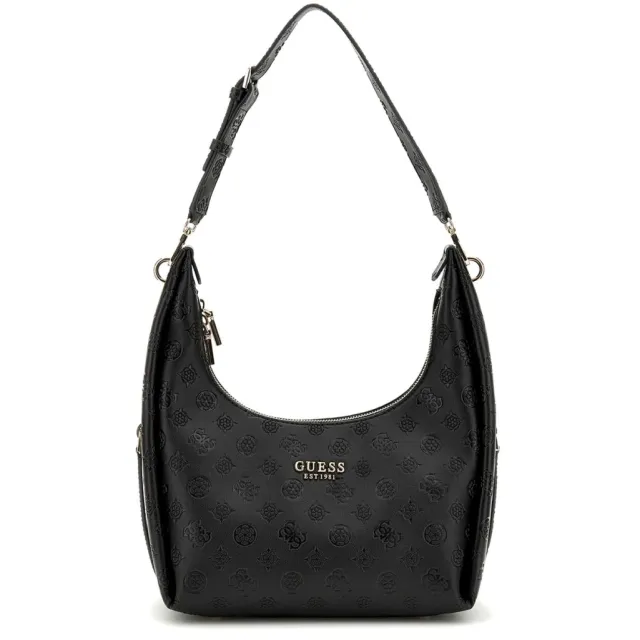 Guess Phoebe Hobo Schoudertas Zwart
