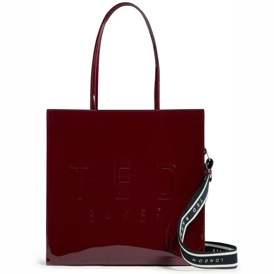 Ted Baker Iconny shopper donkerrood