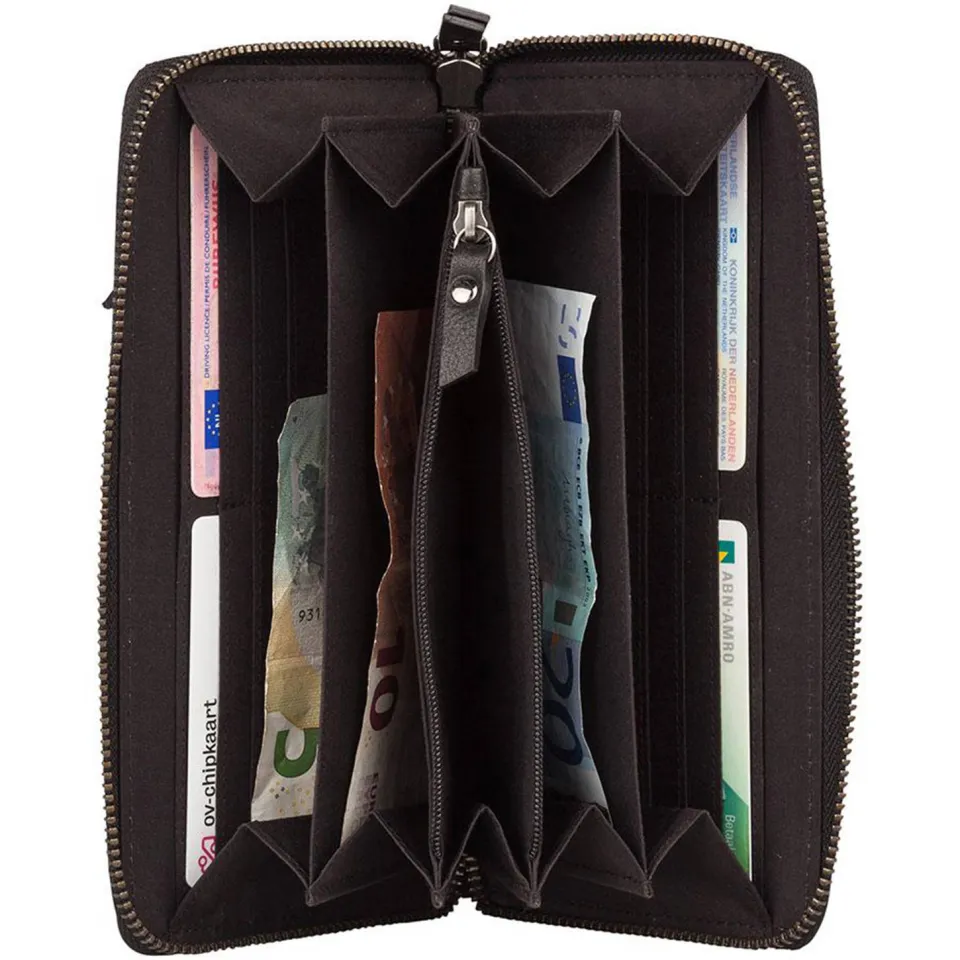 Burkely Antique Avery Wallet L portemonnee zwart, foto 6