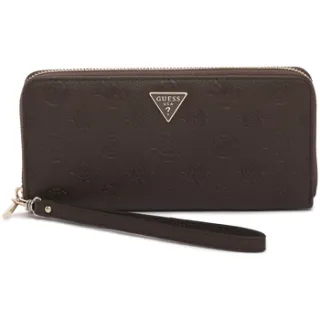 Guess Blake SLG zip around portemonnee bruin, foto 2