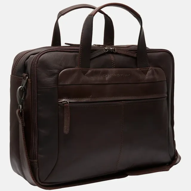 The Chesterfield Brand Chesterfield Ryan laptoptas 17 inch dark brown