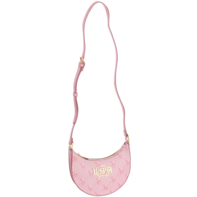 U.S. Polo Assn. schoudertas roze