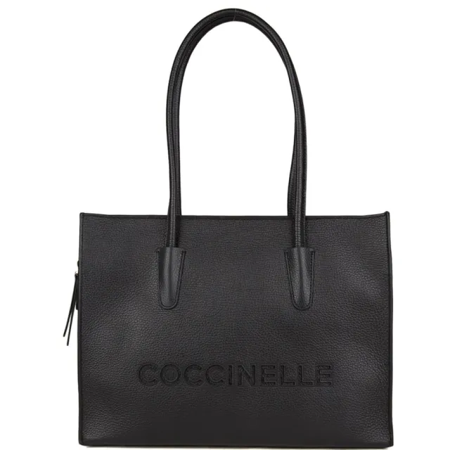 Coccinelle Myrtha26 Handtas Gegriefd Leer Noir