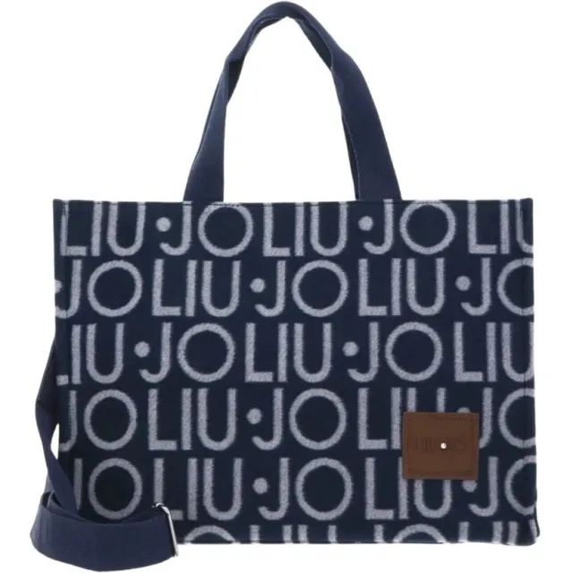 Liu Jo Tas Liu Jo 2f6037 T2742 Tote Logo Allover Blauw