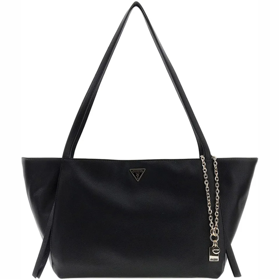 Guess Devon grote schoudertas zwart