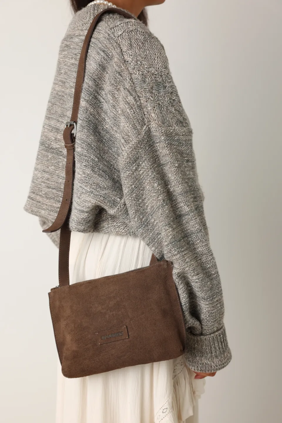 Shabbies Amsterdam Festival Big crossbody tas taupe, foto 6