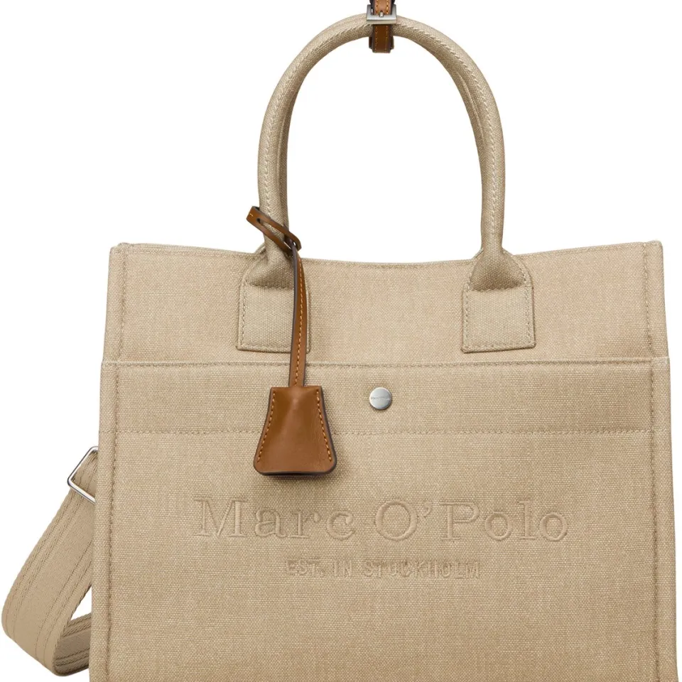 Marc O'Polo Mara Canvas Shopper handtas linnen beige Linen Beige