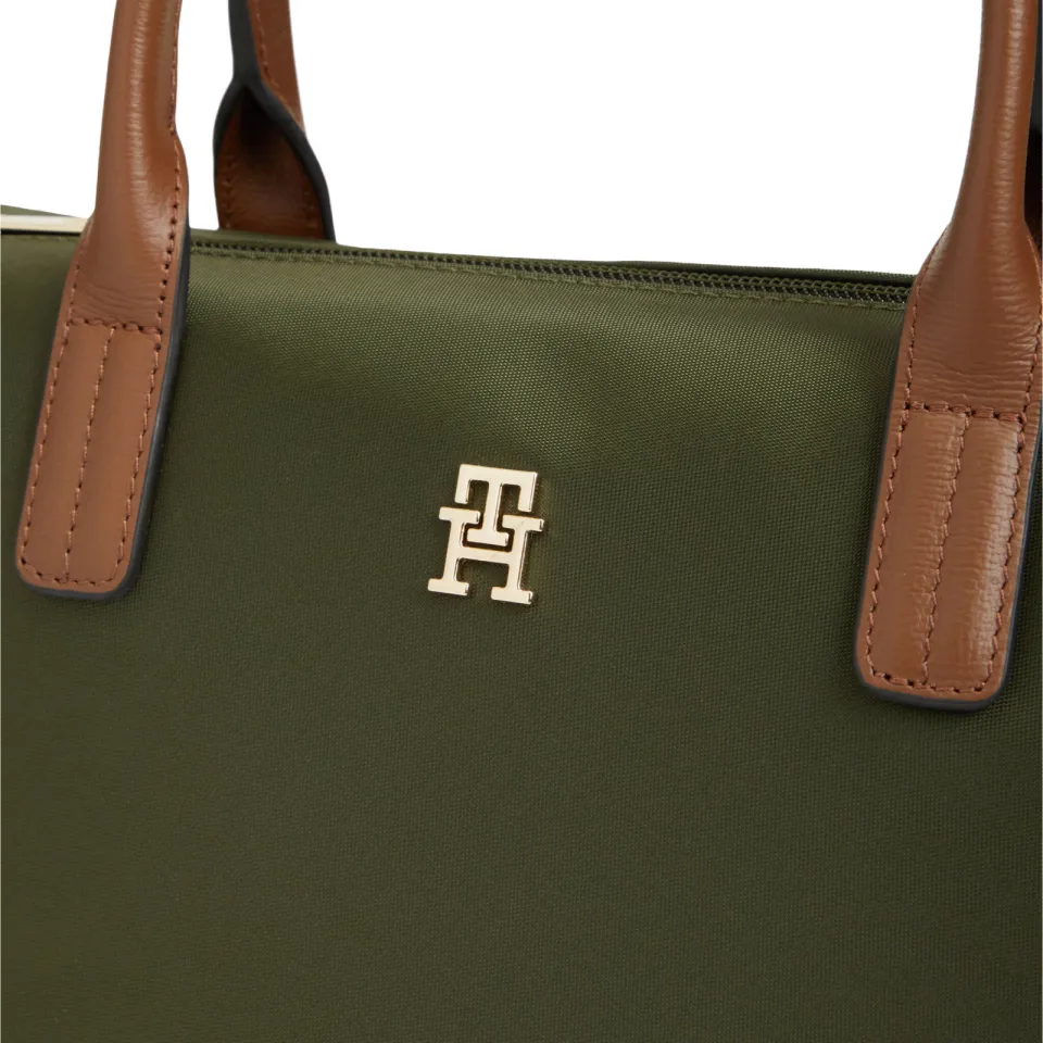 Tommy Hilfiger mini shopper Popette kaki, foto 5